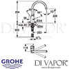 Grohe Concetto Kitchen Tap Dimensions